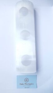 Selenite 3 Tea light holder